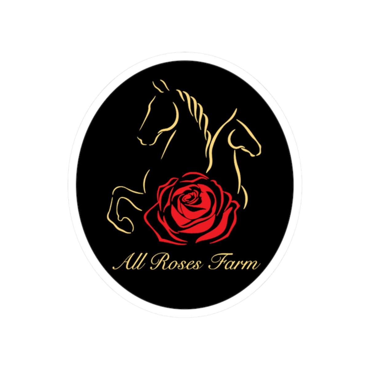 Stickers - 2 sizes, clear or white trim