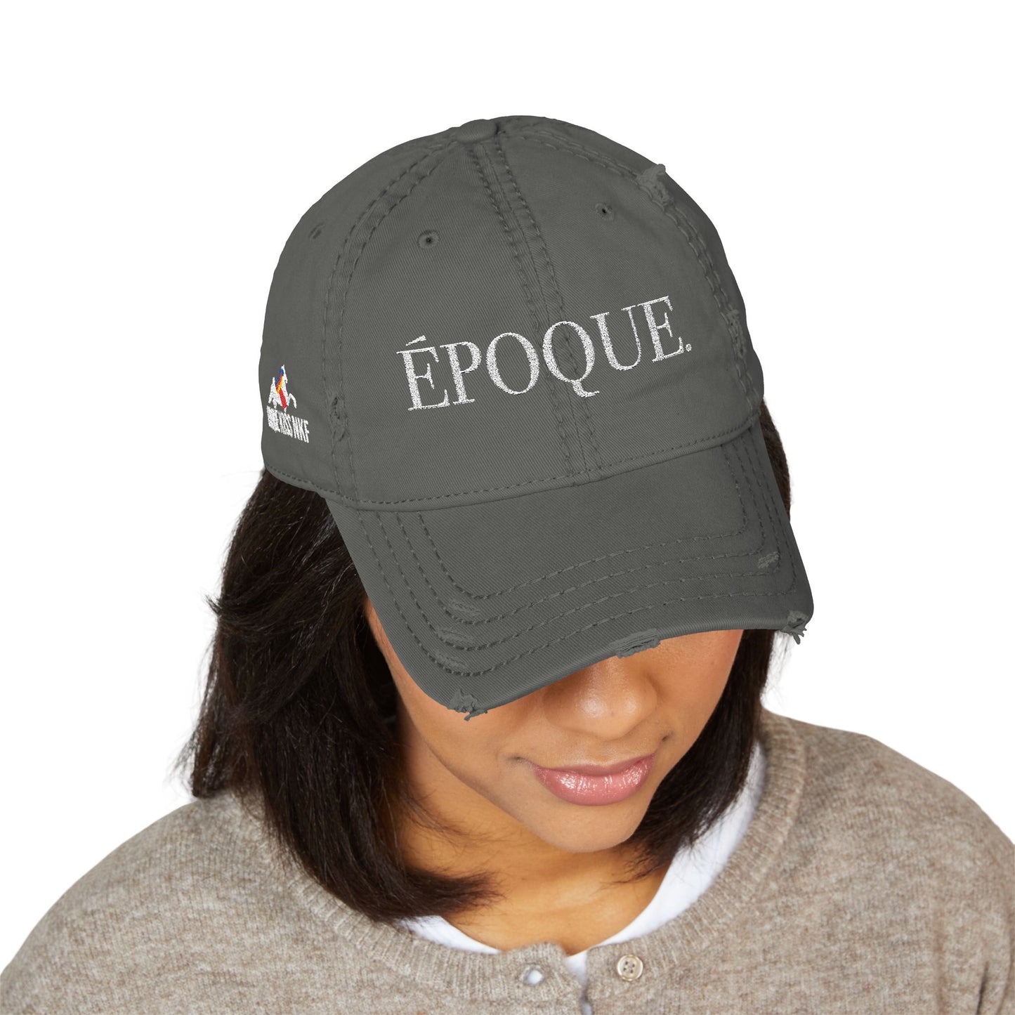 Époque. - Embroidered Distressed Hat