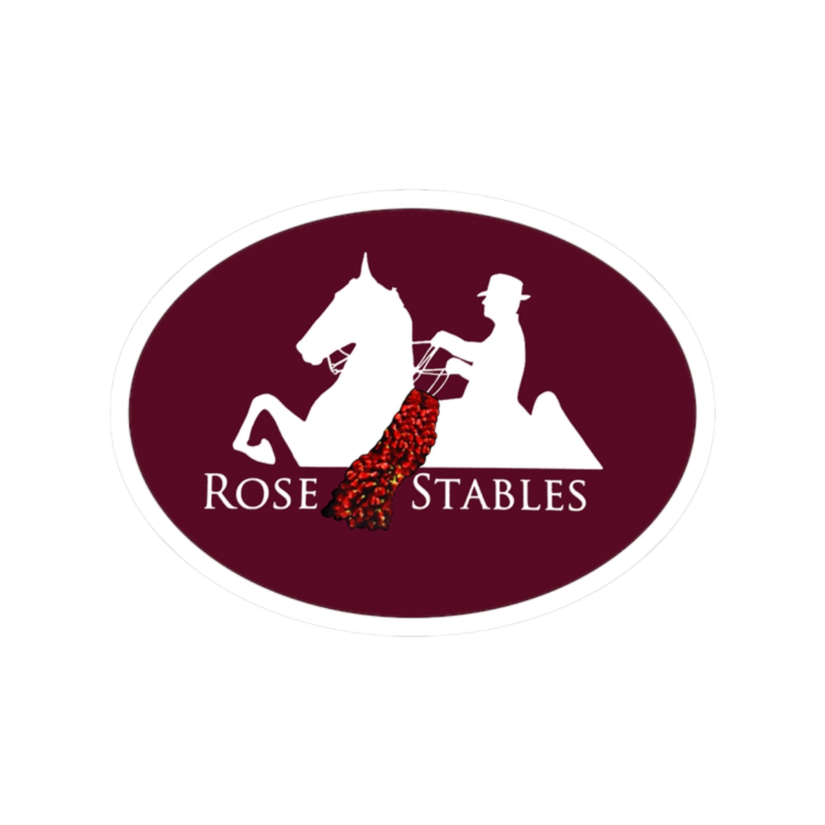 Stickers - 2 sizes, clear or white trim