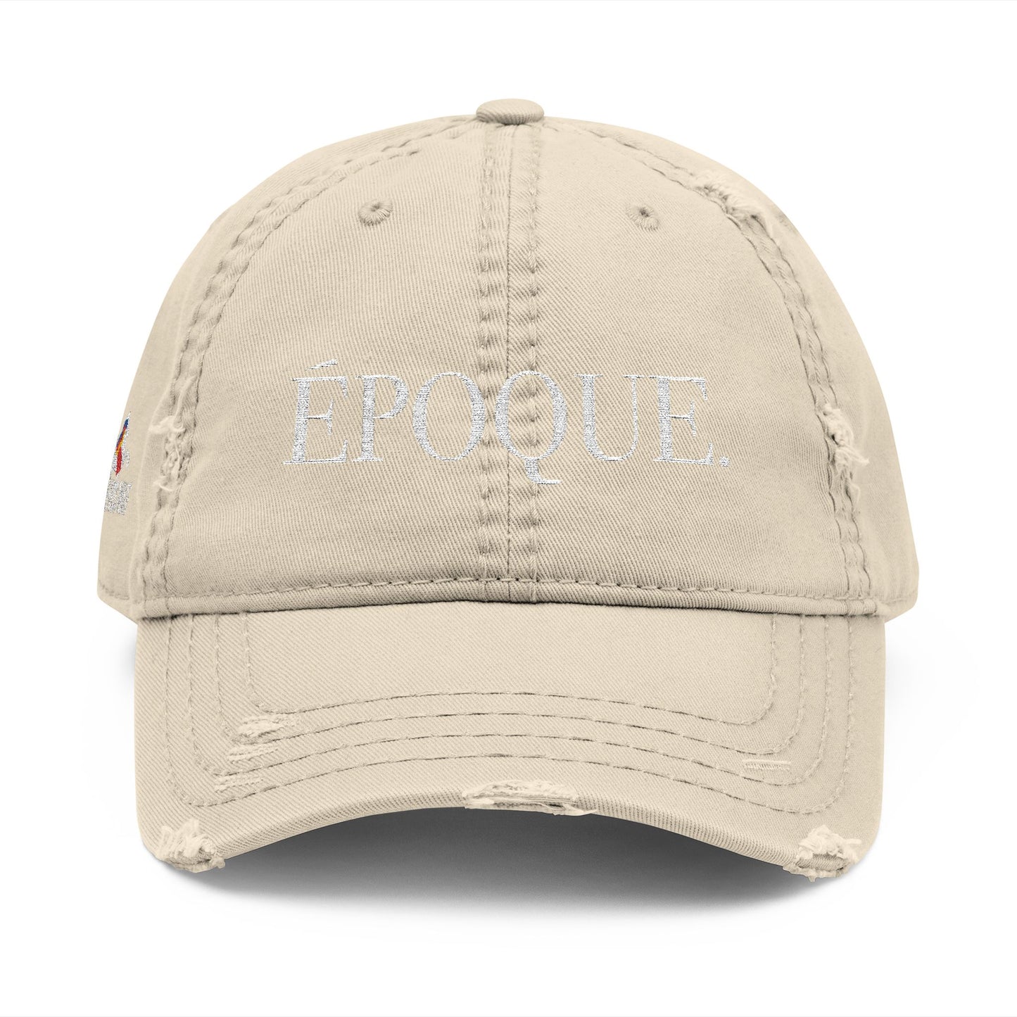 Époque. - Embroidered Distressed Hat