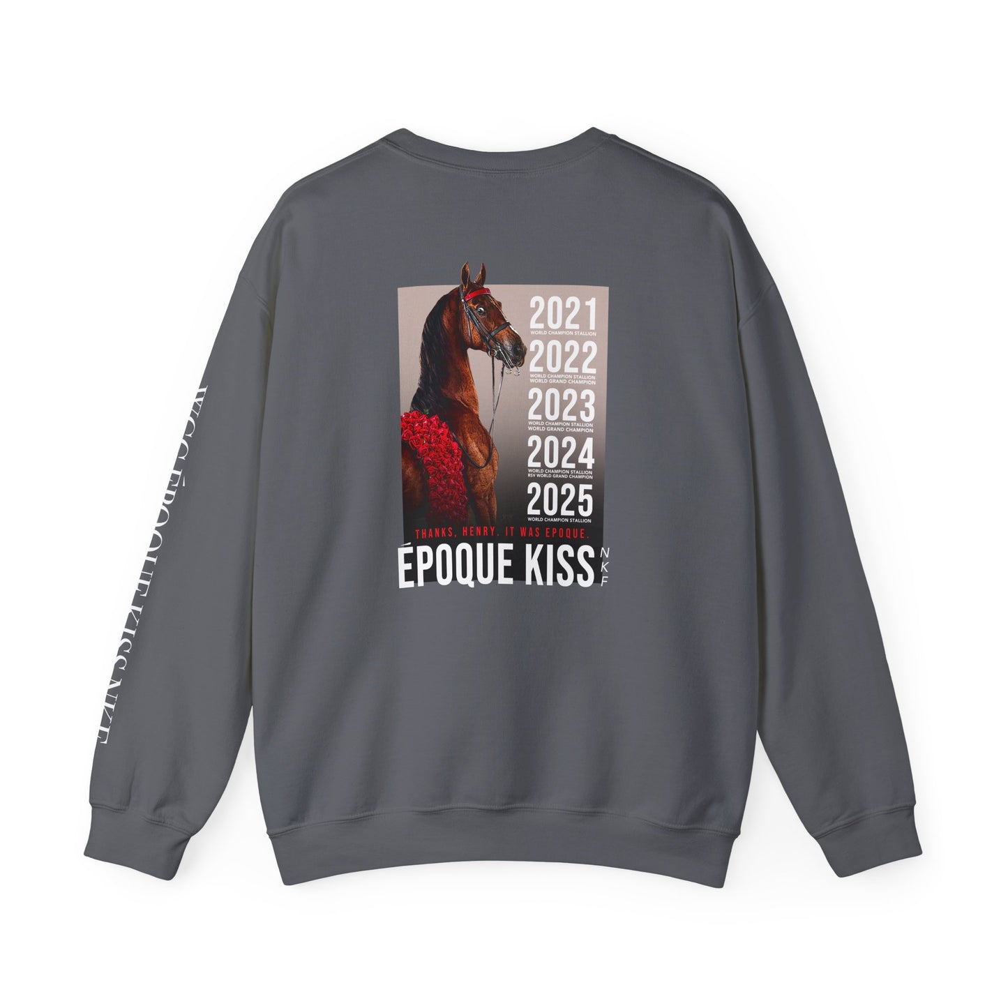 Époque. - Sleeve + Back Design, Unisex Heavy Blend™ Crewneck Sweatshirt