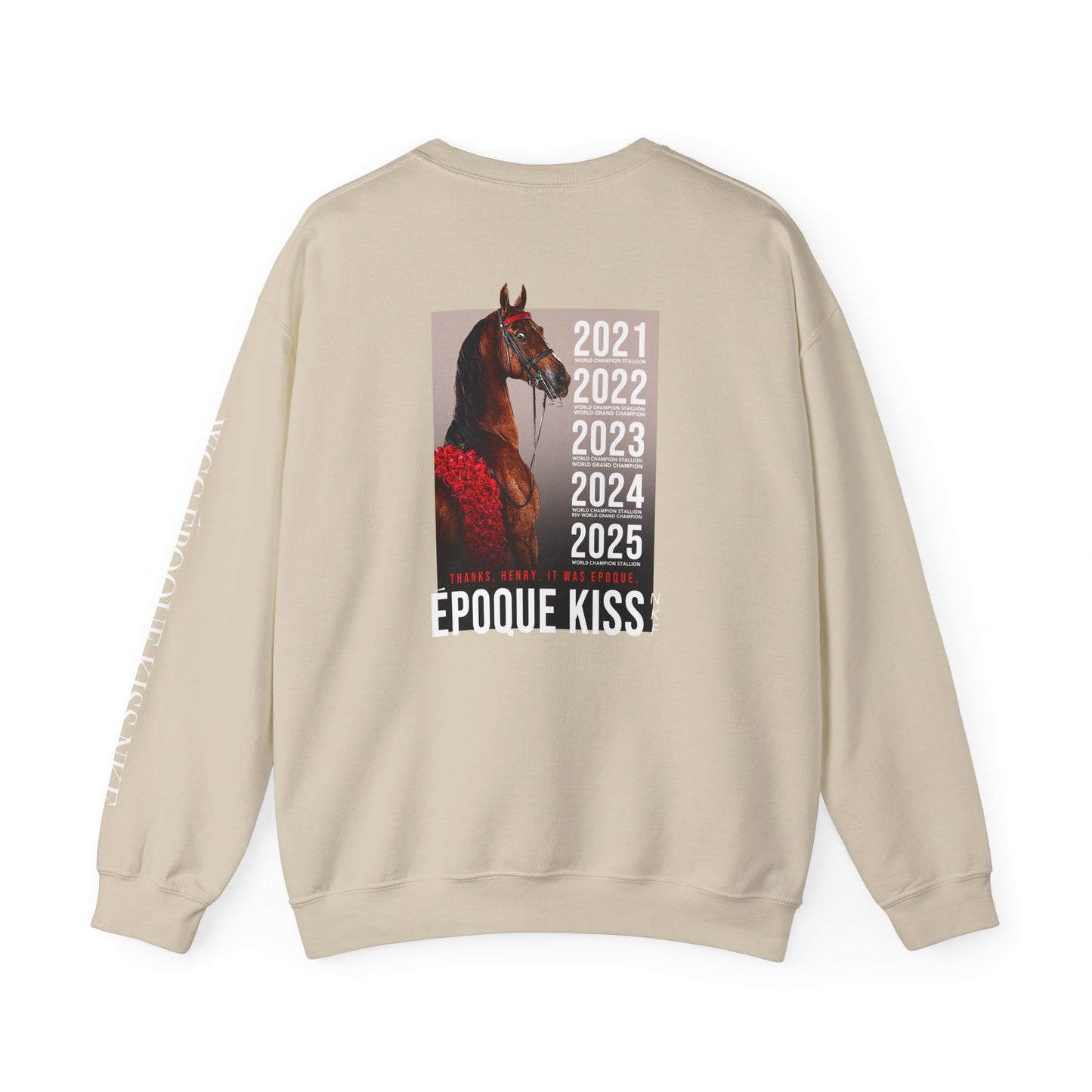 Époque. - Sleeve + Back Design, Unisex Heavy Blend™ Crewneck Sweatshirt