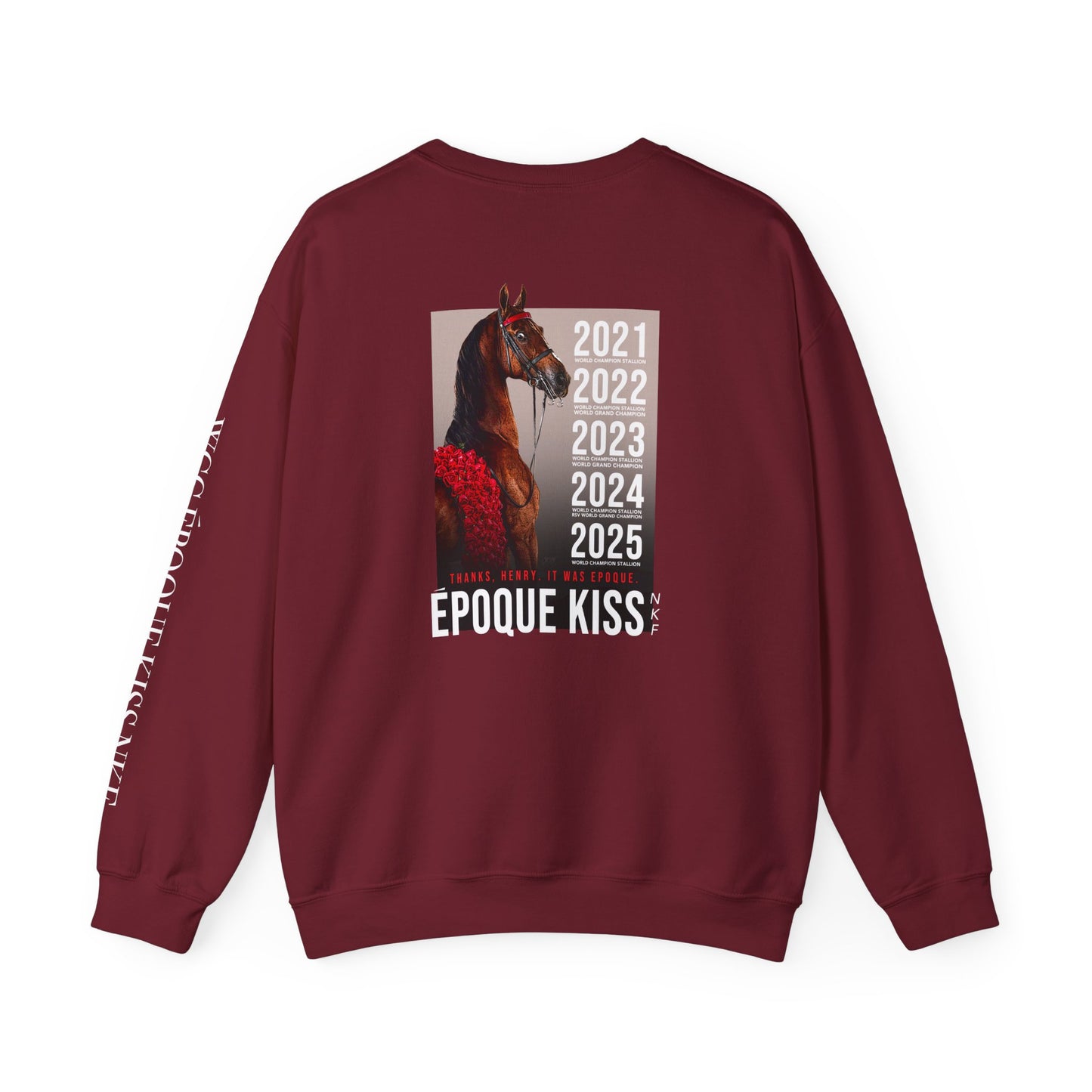 Époque. - Sleeve + Back Design, Unisex Heavy Blend™ Crewneck Sweatshirt
