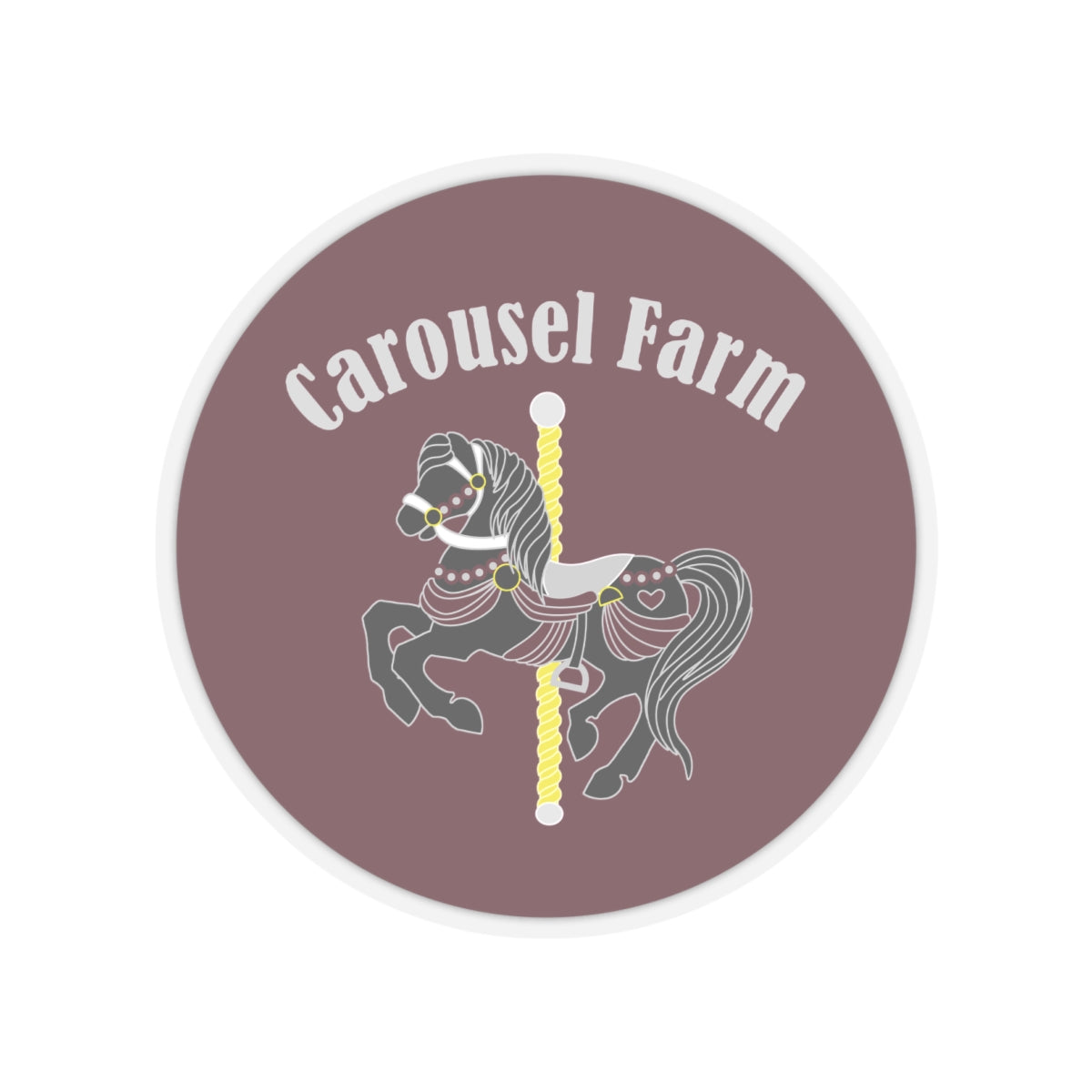 Stickers - 2 sizes, clear or white trim