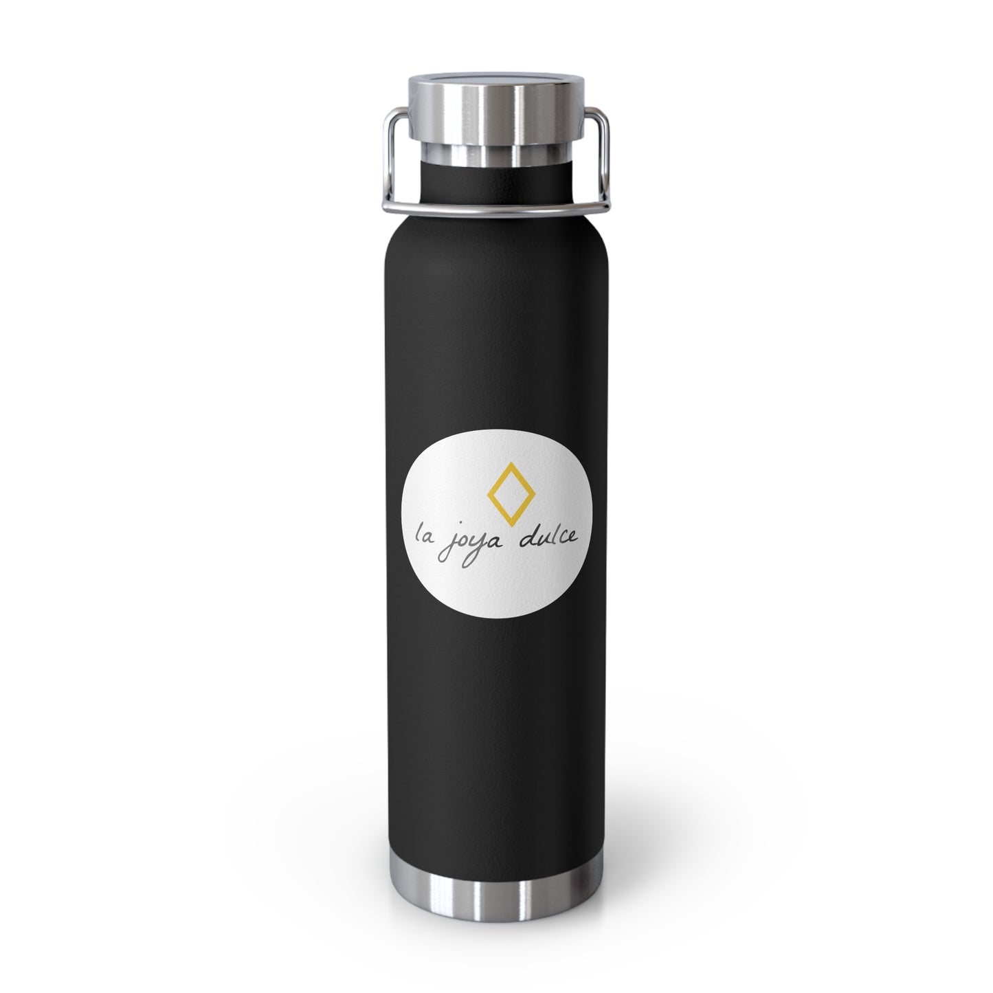 22oz Copper Vacuum Insulated Bottle - Black & White