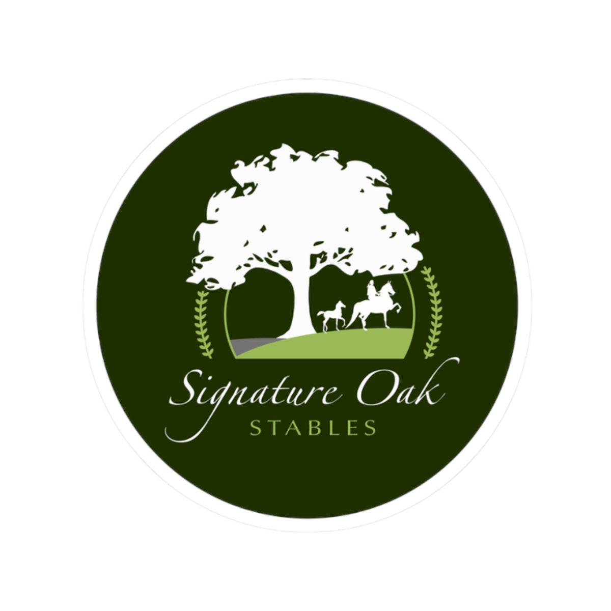 Stickers - 2 sizes, clear or white trim