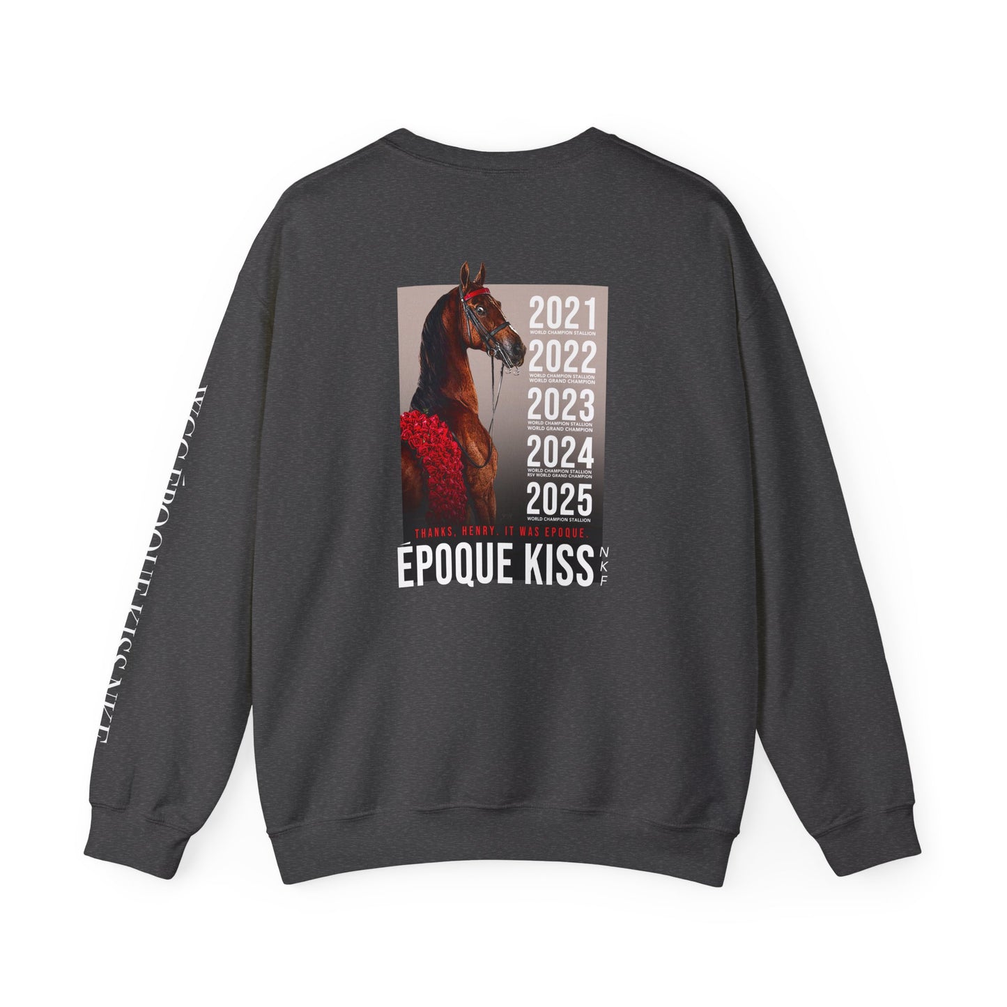 Époque. - Sleeve + Back Design, Unisex Heavy Blend™ Crewneck Sweatshirt