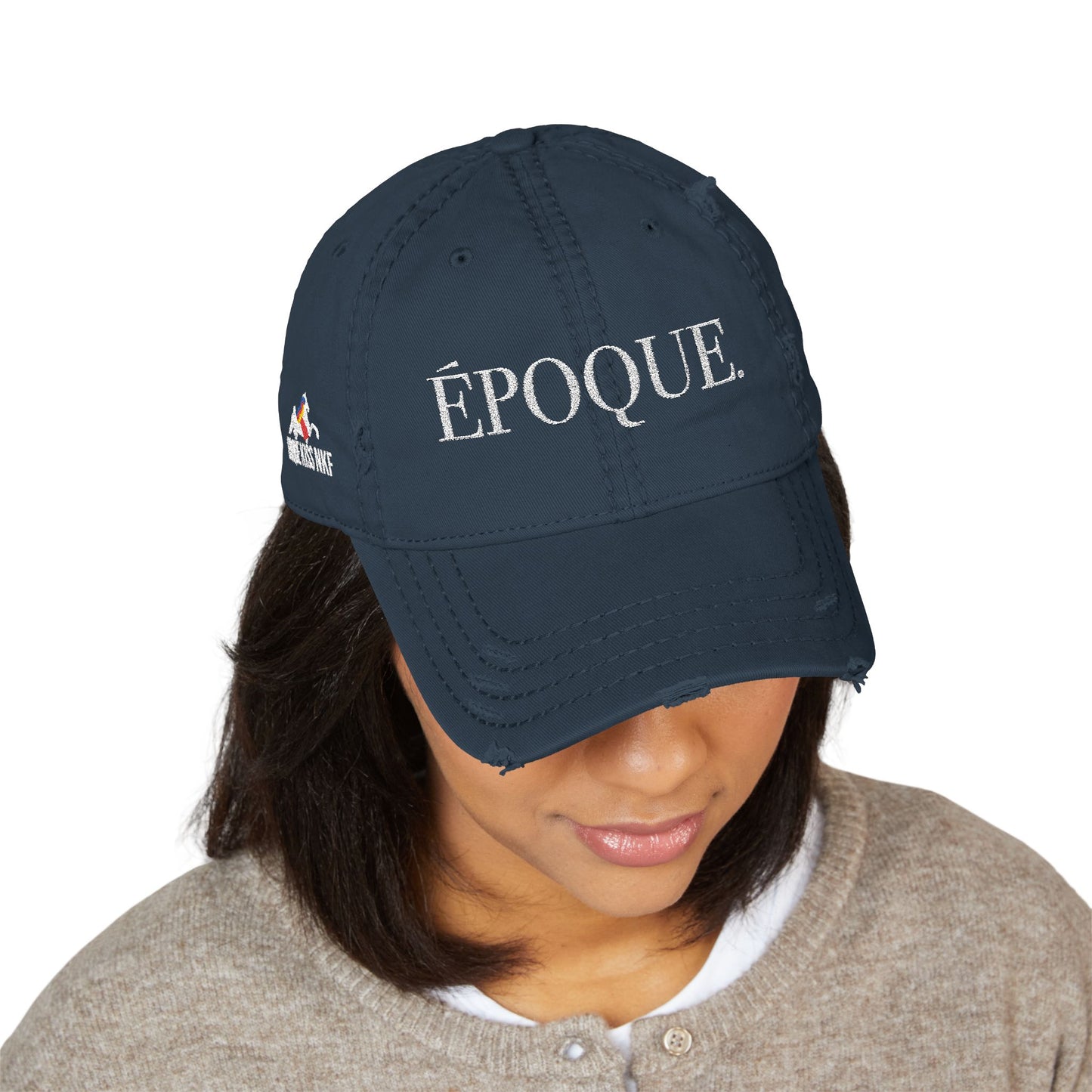 Époque. - Embroidered Distressed Hat