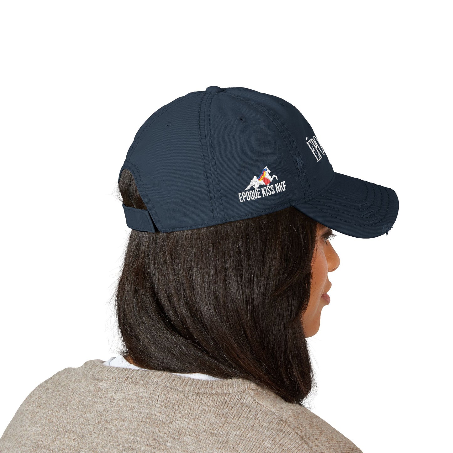 Époque. - Embroidered Distressed Hat