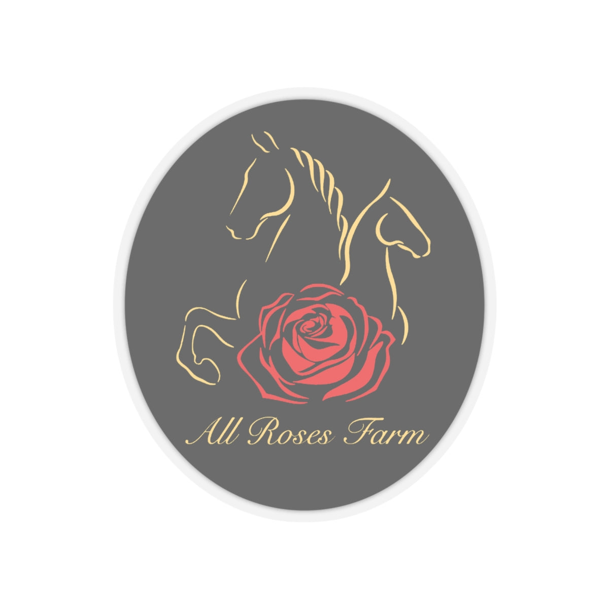 Stickers - 2 sizes, clear or white trim