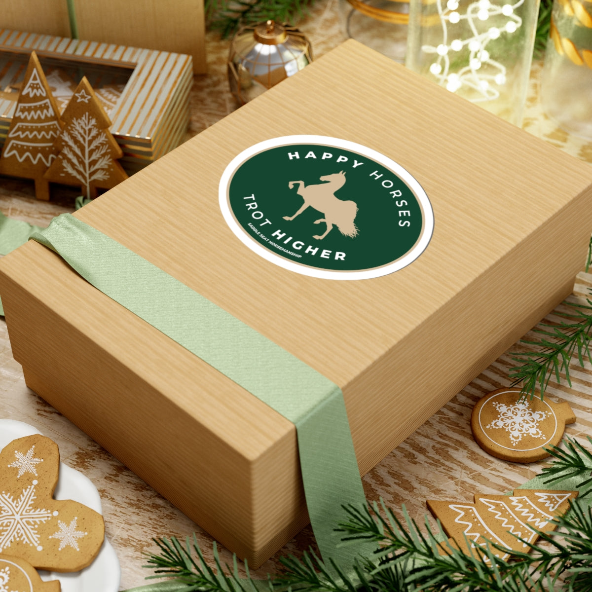 Happy Horses Trot Higher Stickers - 3.7