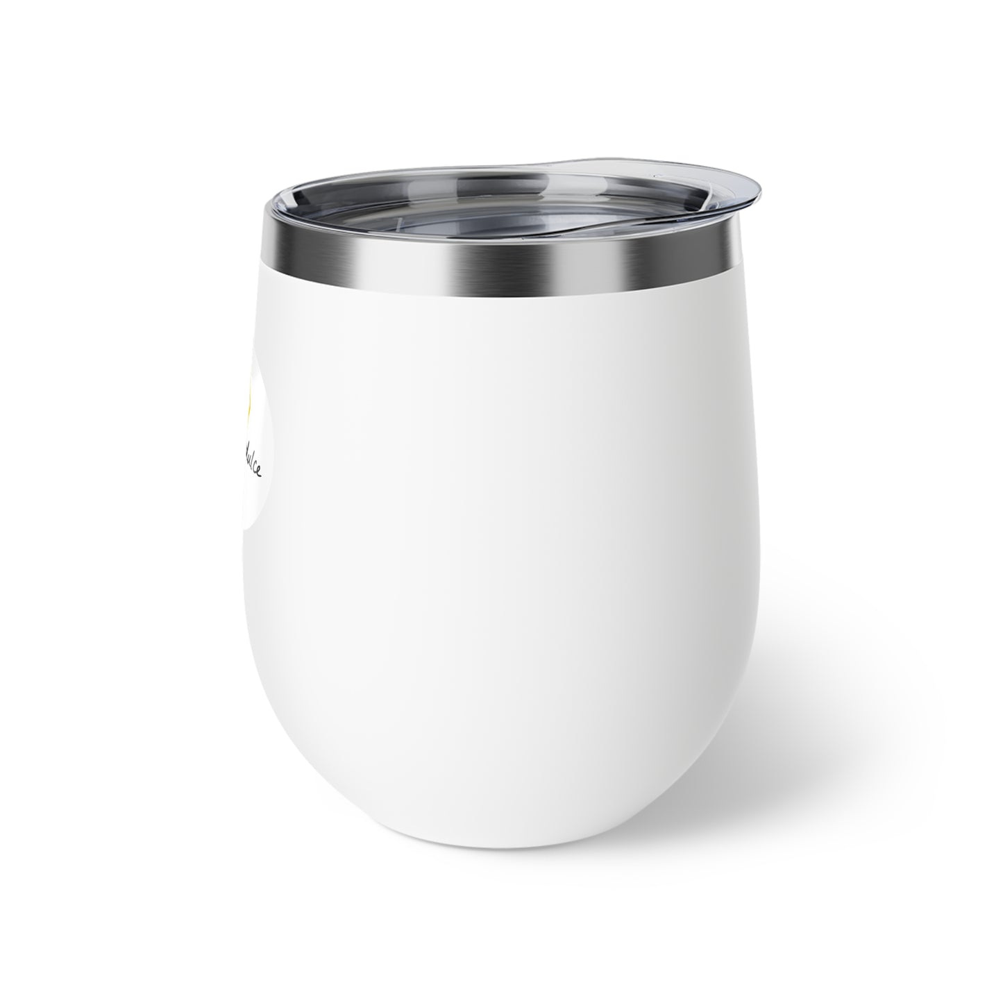 12oz Wine Tumbler - Black & White
