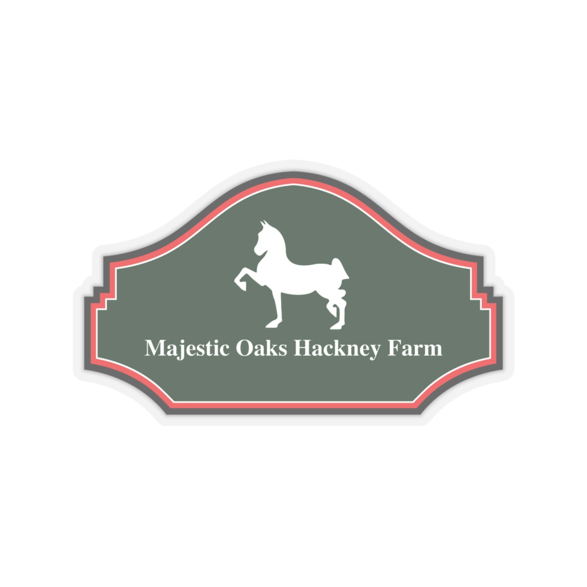 Stickers - 2 sizes, clear or white trim