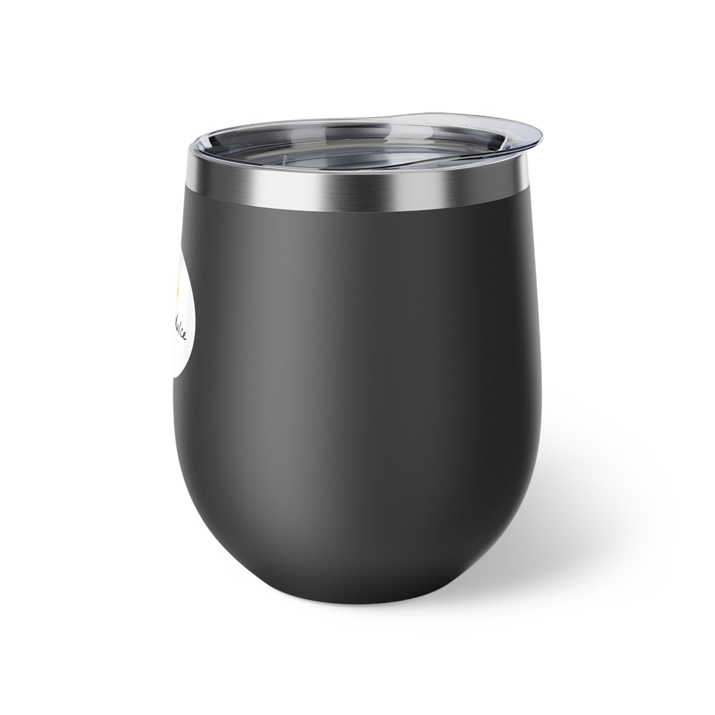 12oz Wine Tumbler - Black & White