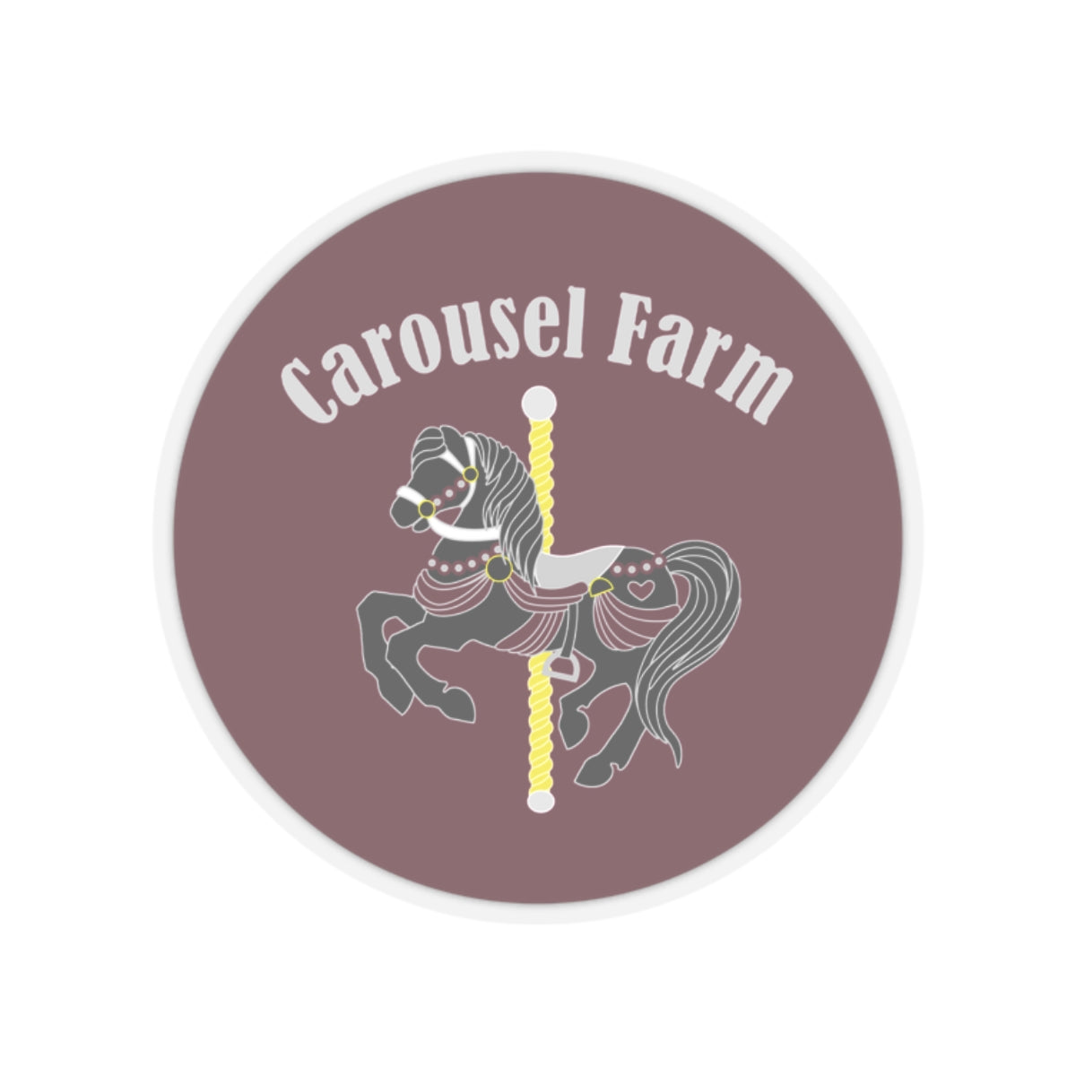 Stickers - 2 sizes, clear or white trim