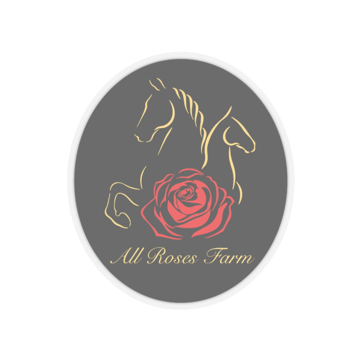 Stickers - 2 sizes, clear or white trim