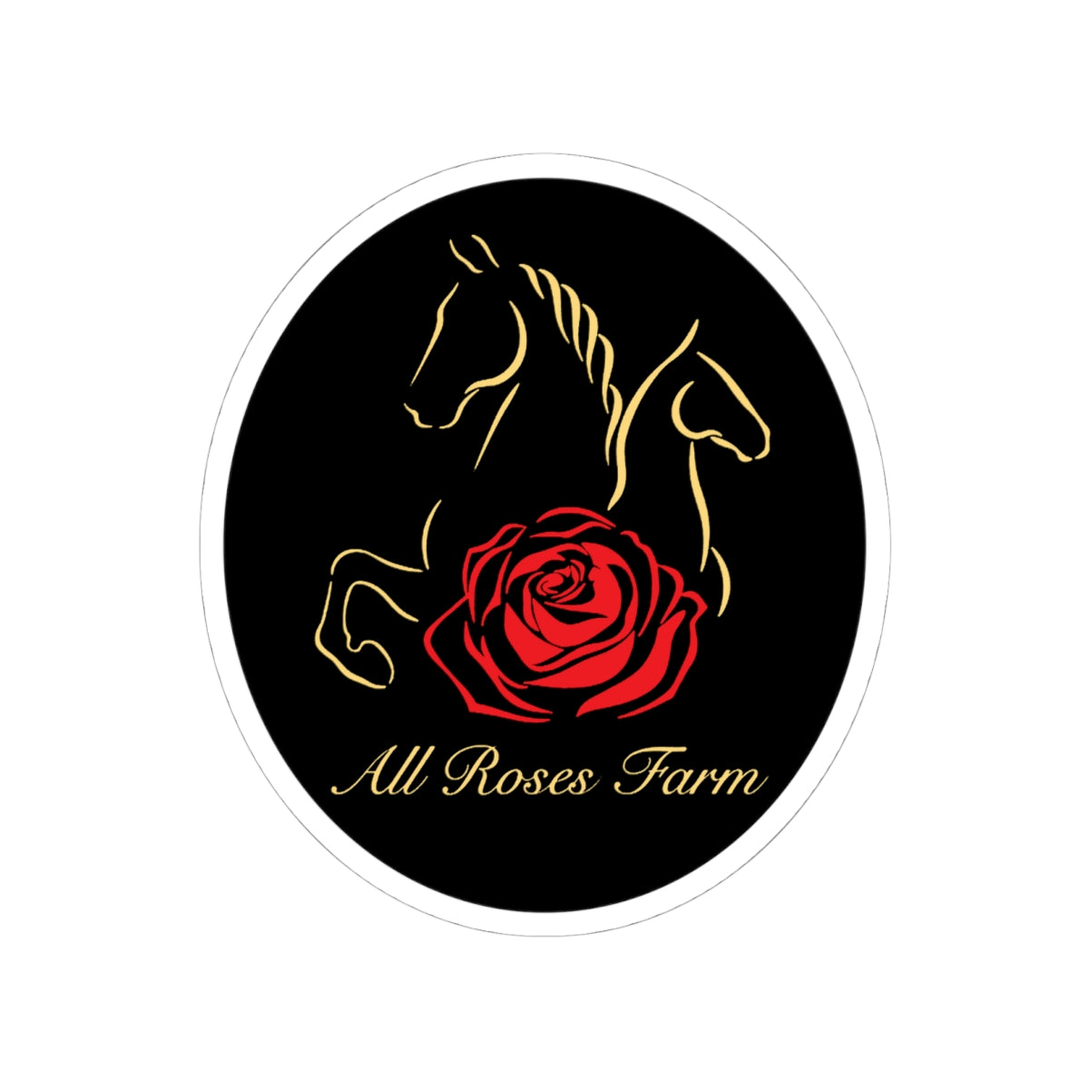 Stickers - 2 sizes, clear or white trim