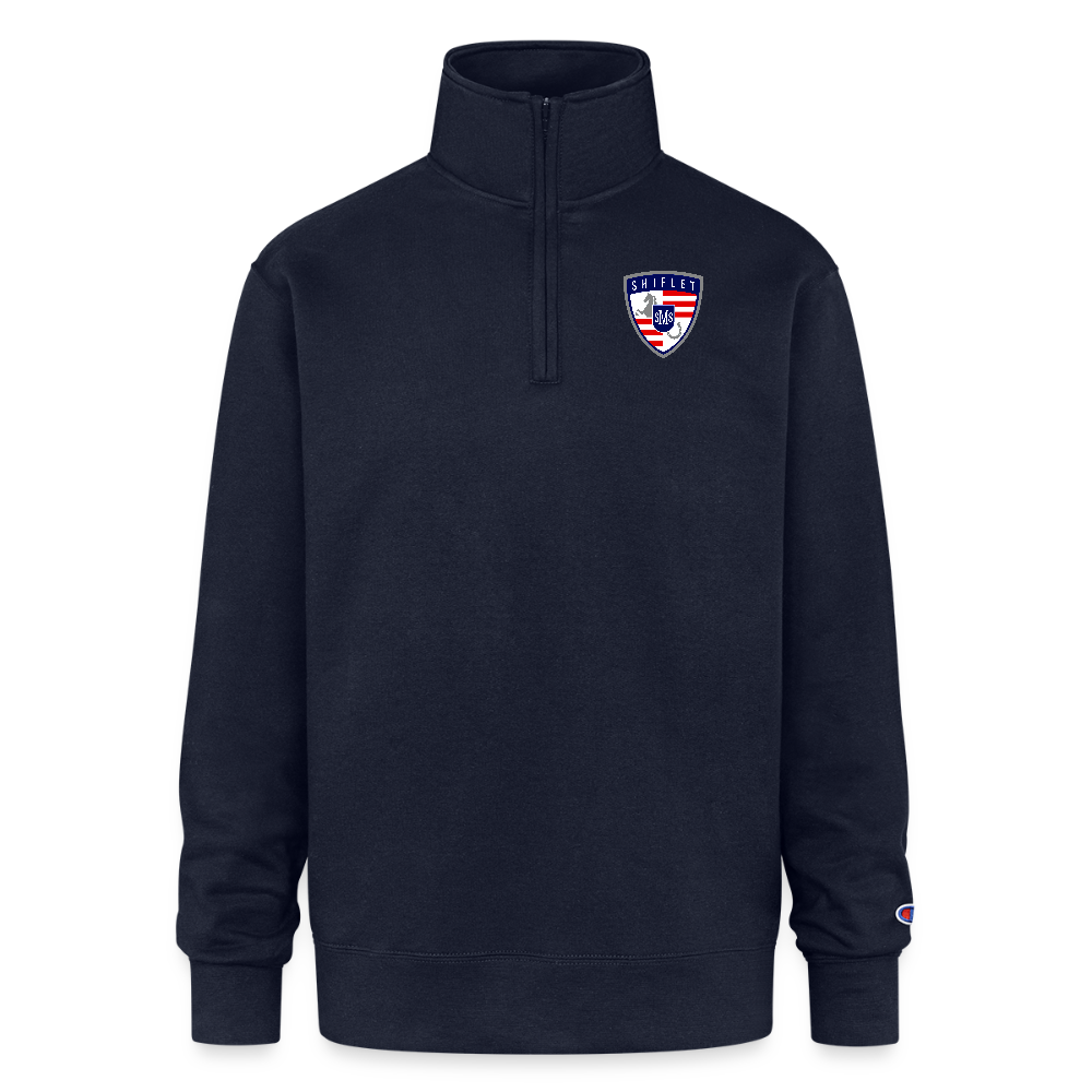 Champion Unisex Quarter Zip Sweatshirt - navy