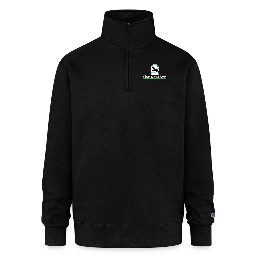 Champion Unisex Quarter Zip Sweatshirt - black