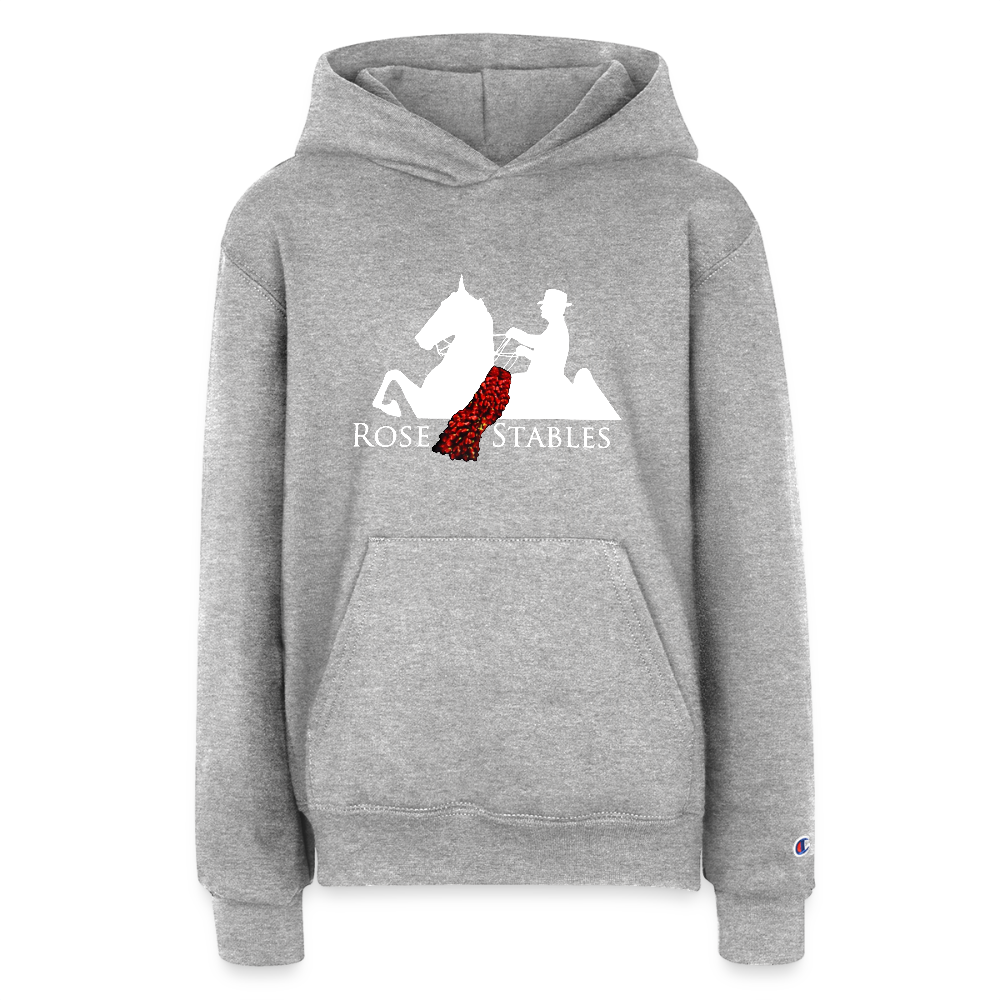 Champion Youth Hoodie - heather grey