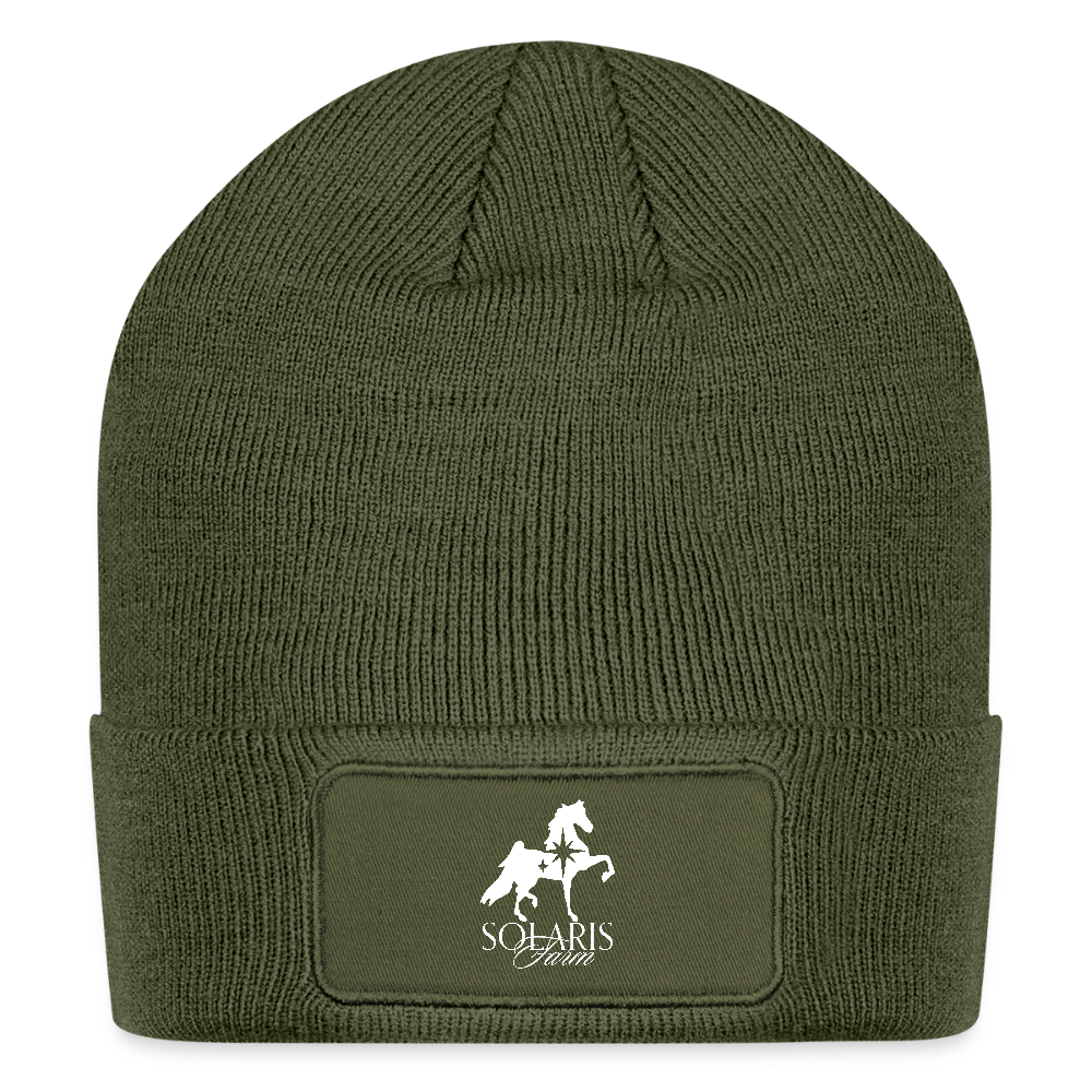 Logo Patch Beanie - olive