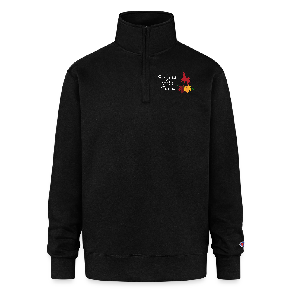 Champion Unisex Quarter Zip Sweatshirt - black