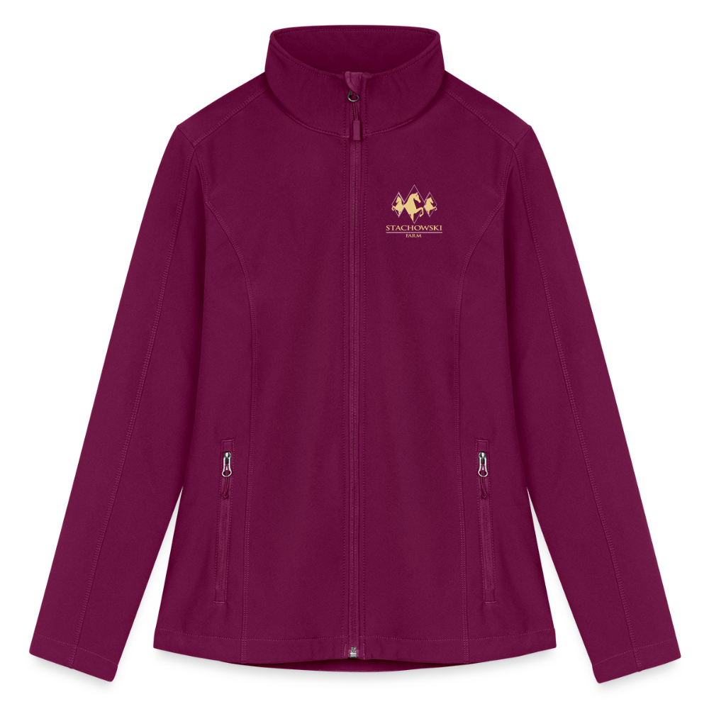 Women’s Soft Shell Jacket - raspberry