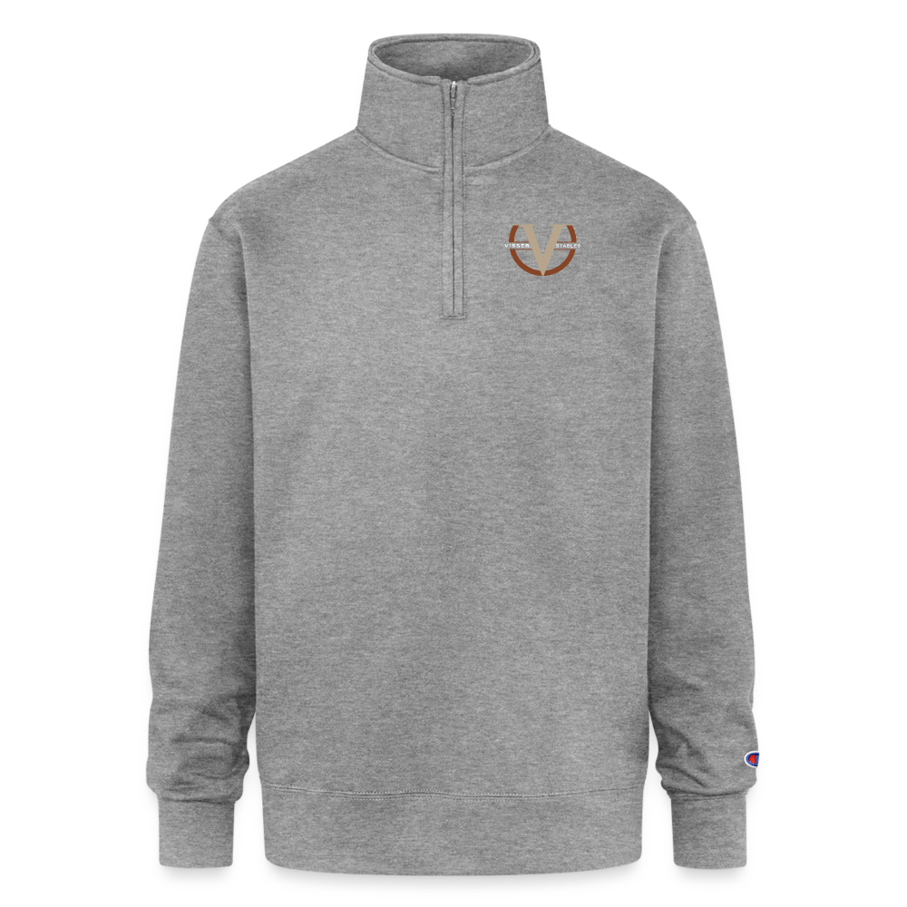 Champion Unisex Quarter Zip Sweatshirt - heather gray