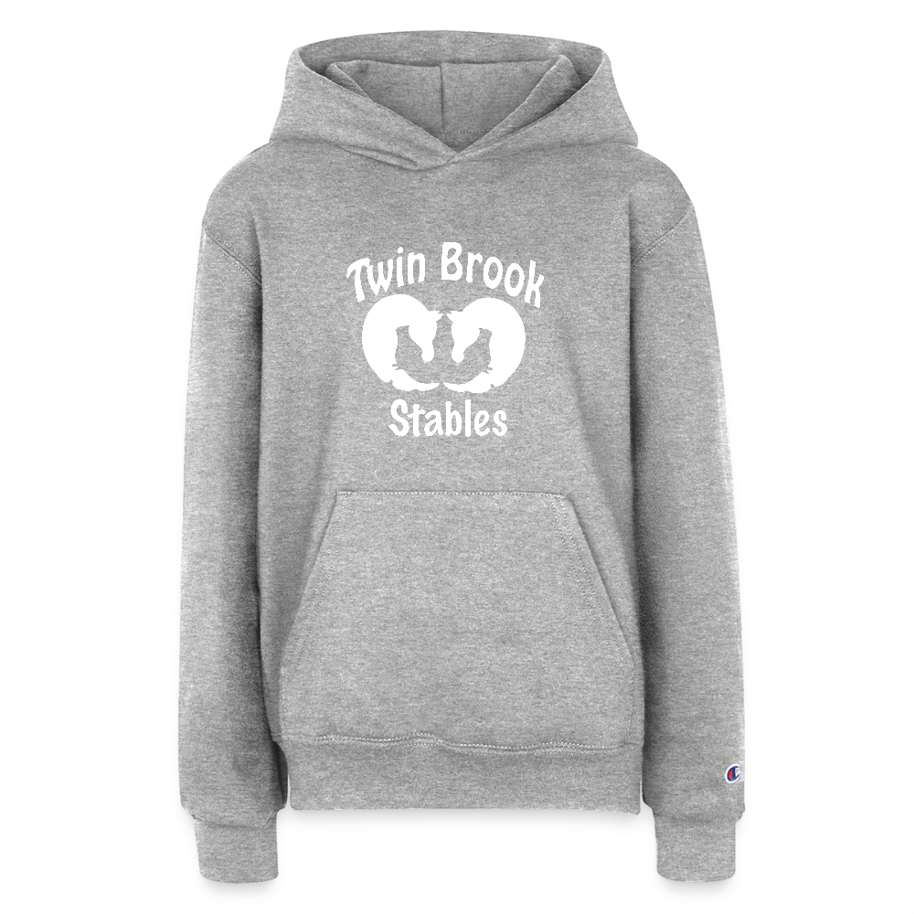 Champion Youth Hoodie - heather grey