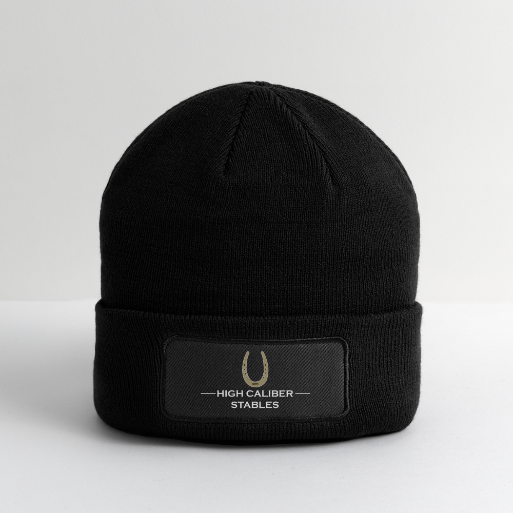 High Caliber Patch Beanie - black