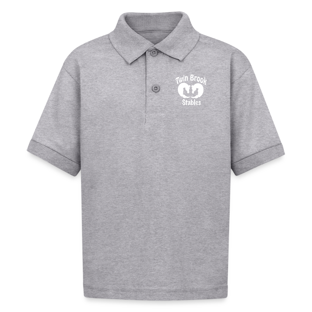 Kids Polo - heather gray
