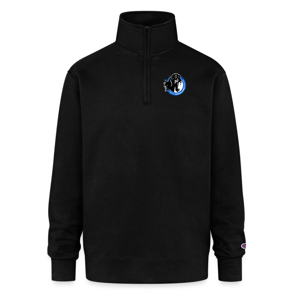 Champion Unisex Quarter Zip Sweatshirt - black