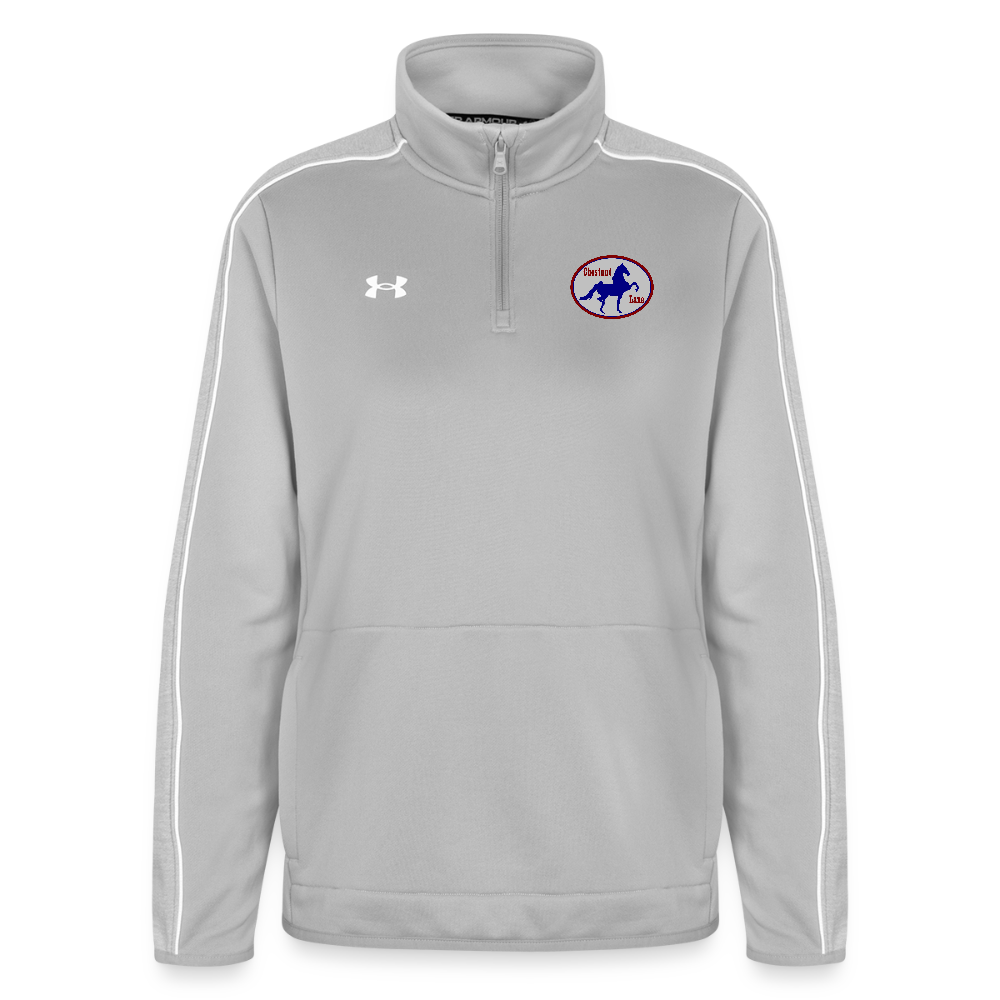 Under Armour Women's Command Quarter Zip 2.0 - light gray