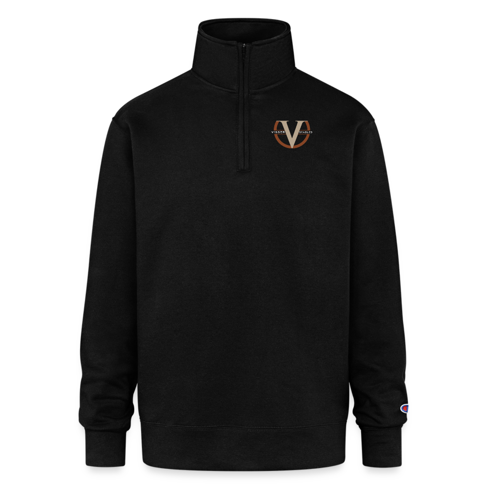 Champion Unisex Quarter Zip Sweatshirt - black