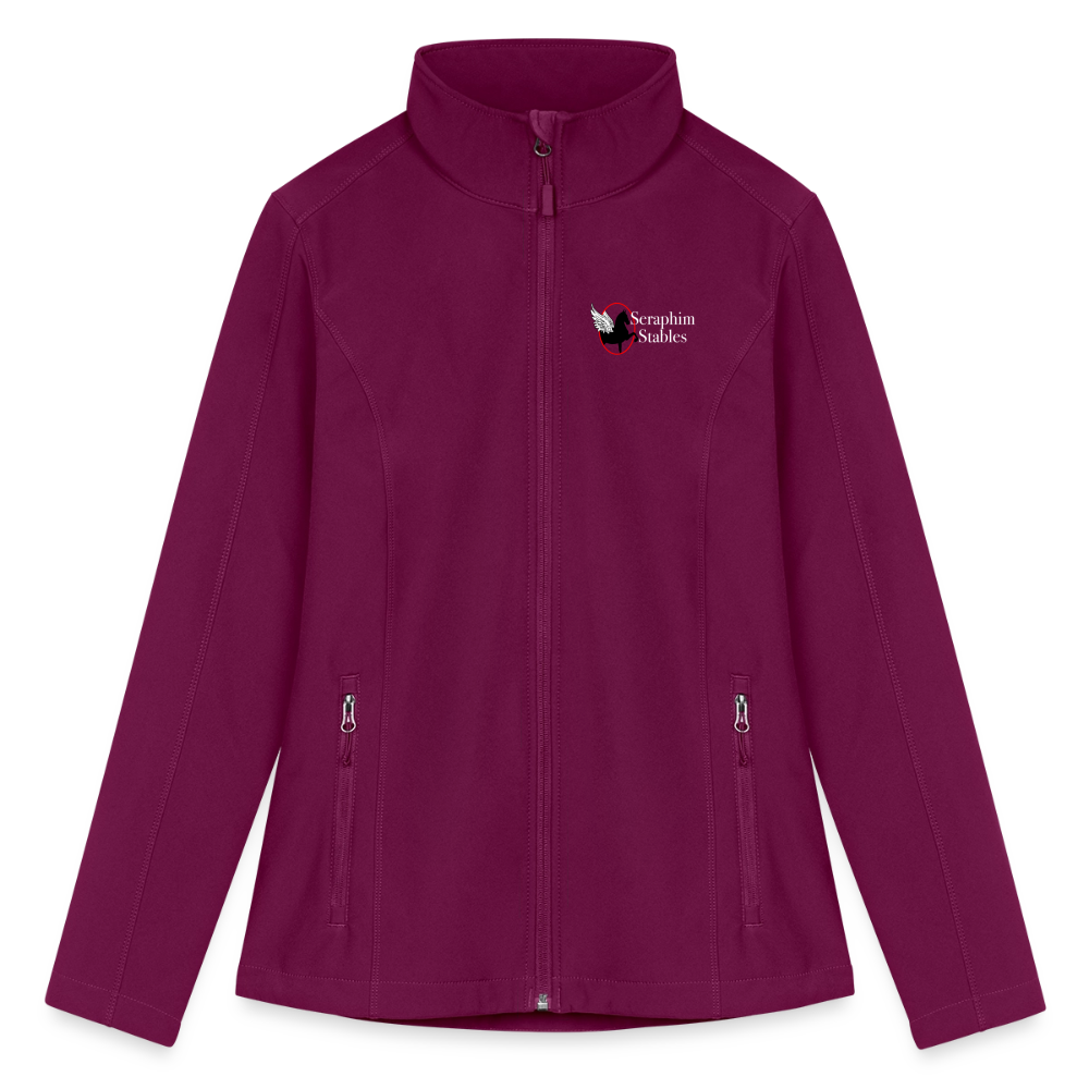 Women’s Soft Shell Jacket - raspberry