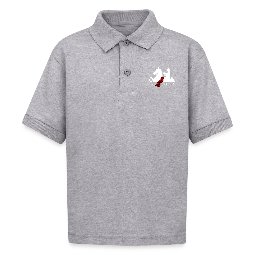 Kids Polo - heather gray