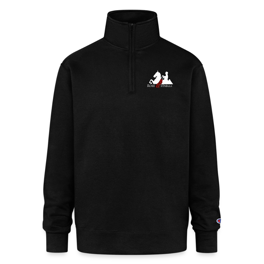 Champion Unisex Quarter Zip Sweatshirt - black