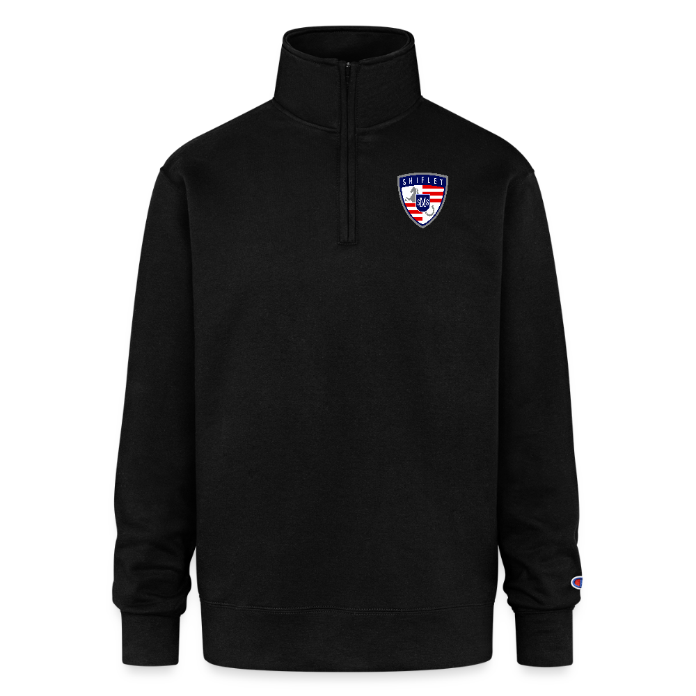 Champion Unisex Quarter Zip Sweatshirt - black