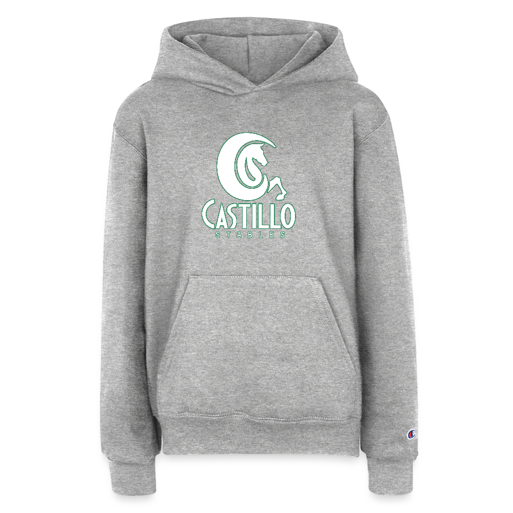 Champion Youth Hoodie - heather grey