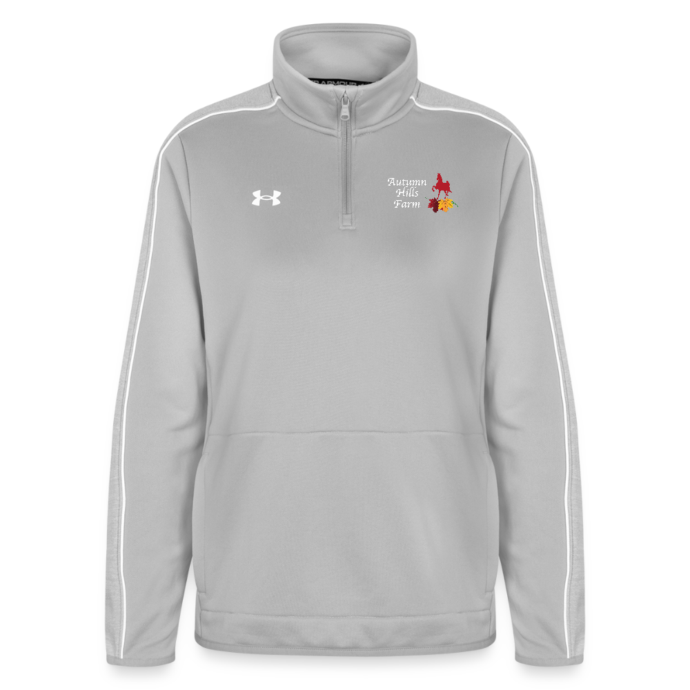 Under Armour Women's Command Quarter Zip 2.0 - light gray
