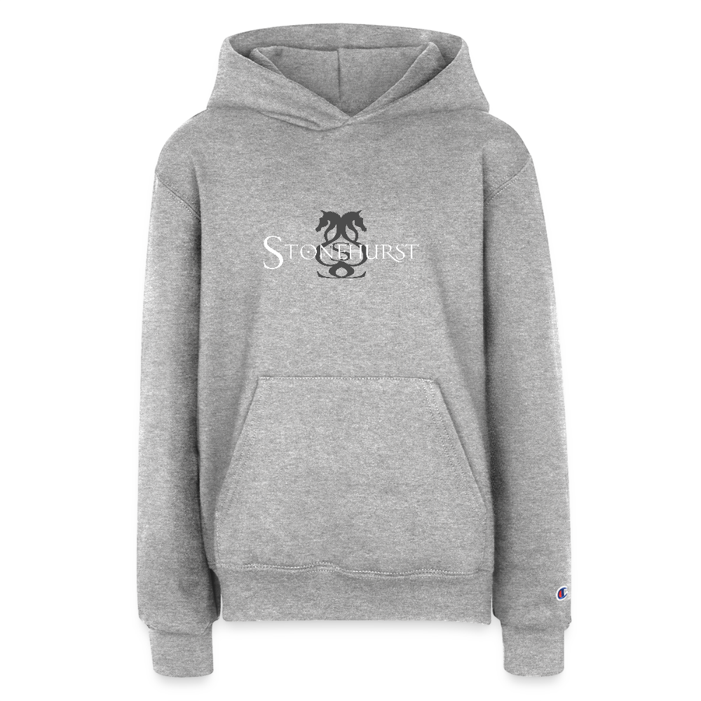 Champion Youth Hoodie - heather grey