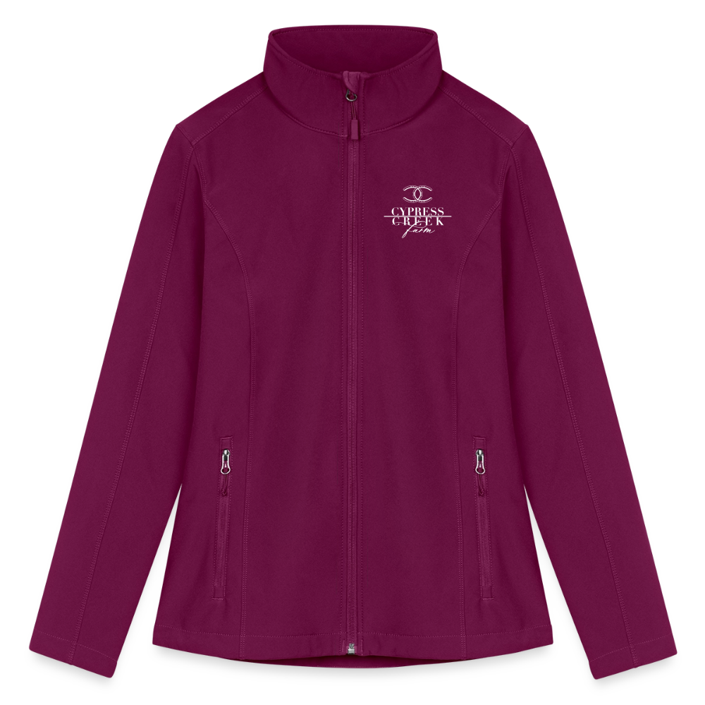 Women’s Soft Shell Jacket - raspberry