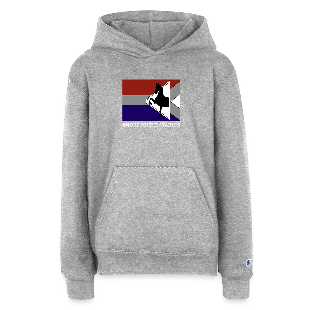 Champion Youth Hoodie - heather grey