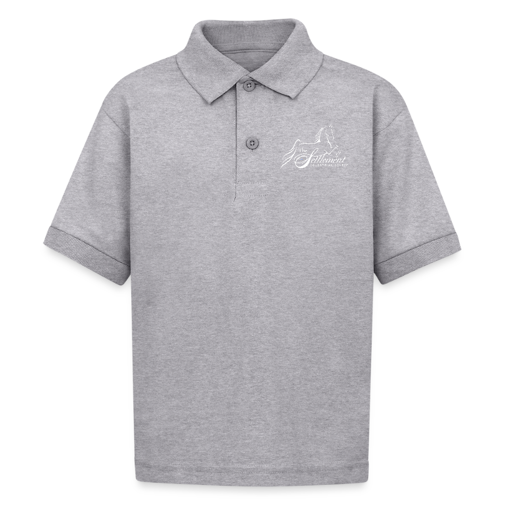 Kids Polo - heather gray