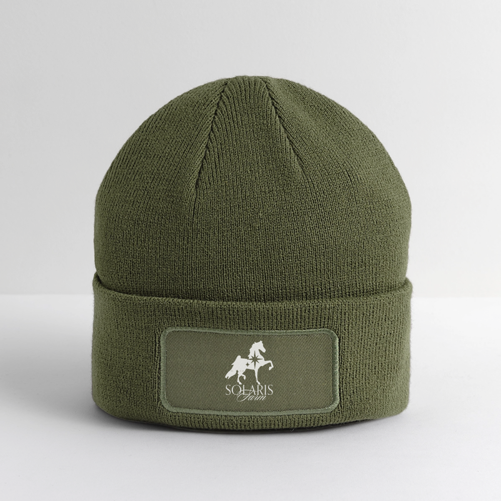Logo Patch Beanie - olive