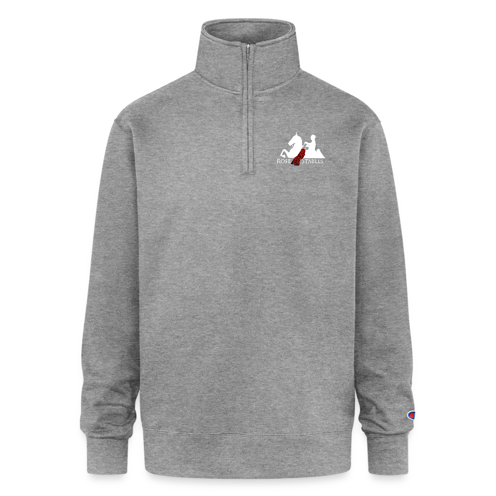 Champion Unisex Quarter Zip Sweatshirt - heather gray