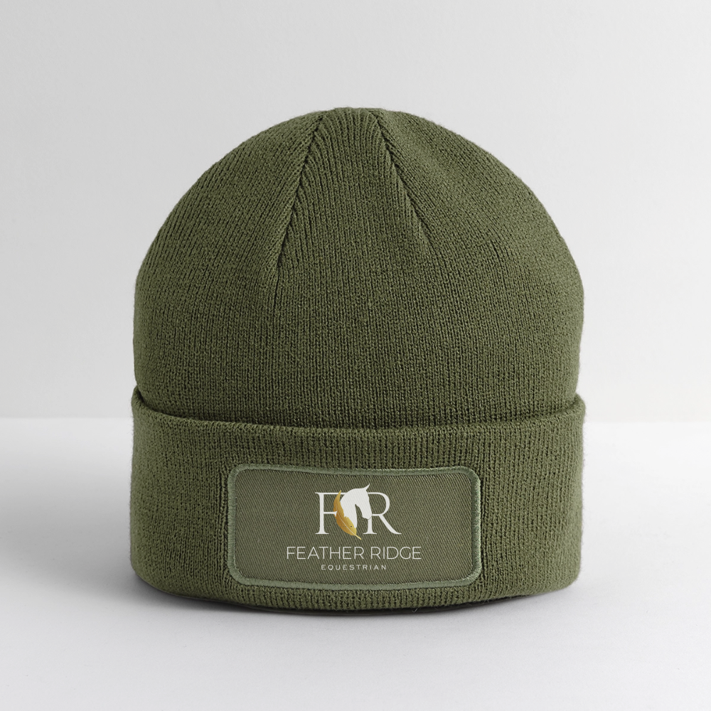 Logo Patch Beanie - olive