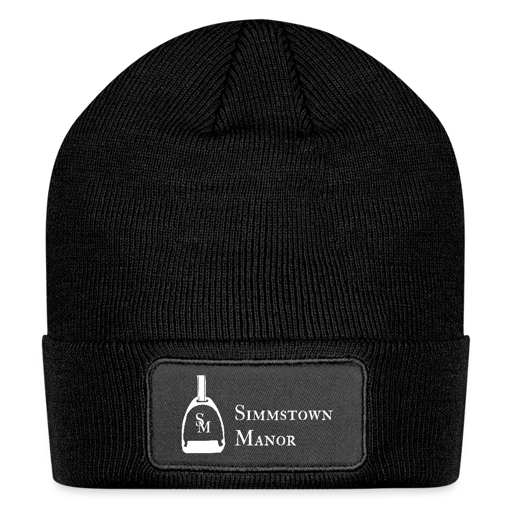 Logo Patch Beanie - black