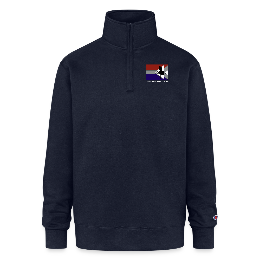 Champion Unisex Quarter Zip Sweatshirt - navy