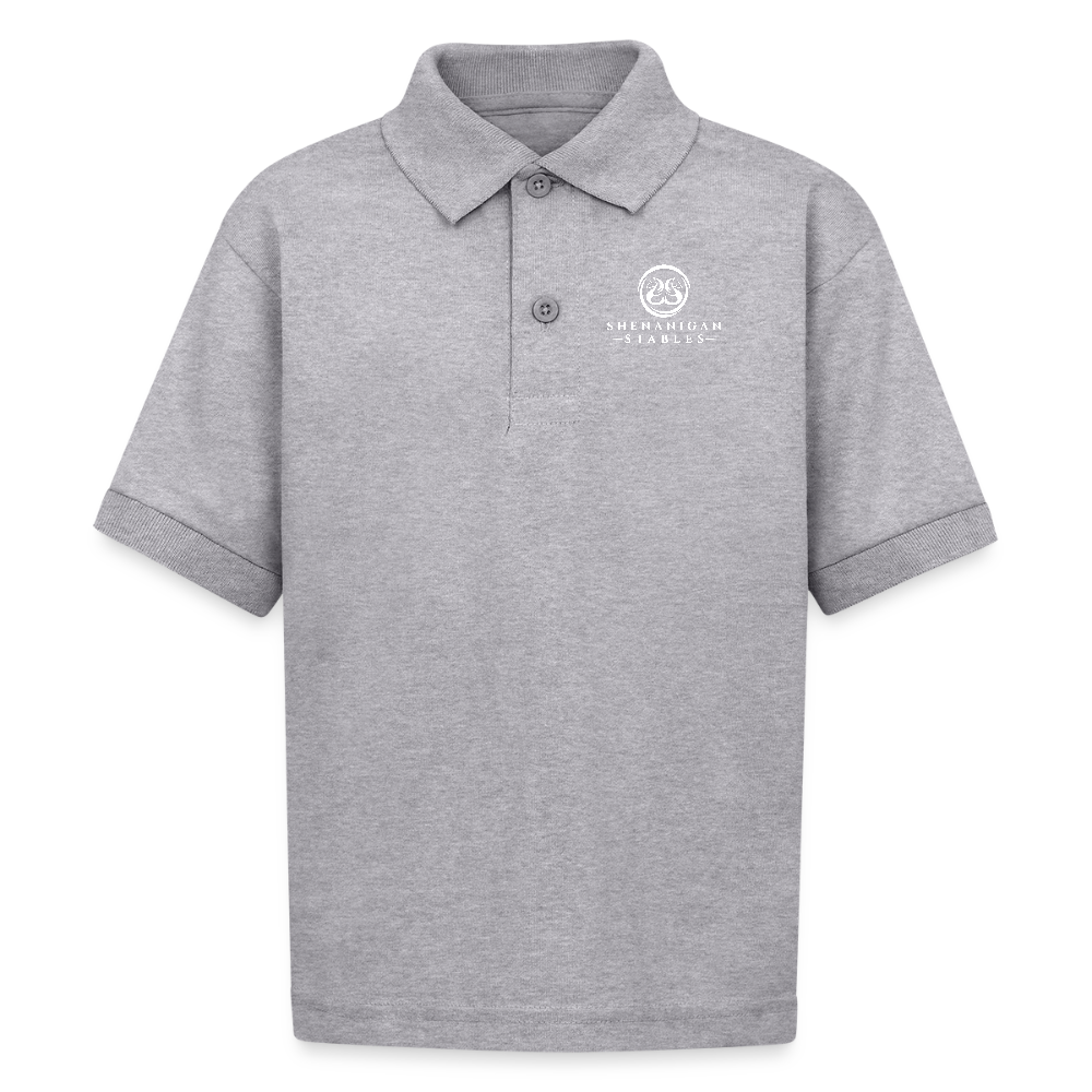 Kids Polo - heather gray